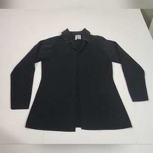 Collection By Cherokee Cardigan Sweater Cover Up Womens Size Medium Color Black